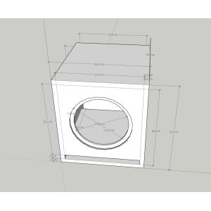 KUTTERSUB Subwoofer Lautsprecher Fertig Gehäuse MPX Multiplex Holz