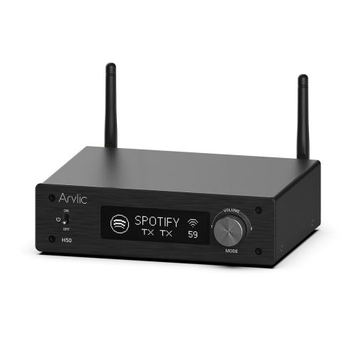 Arylic H50 | Multiroom Streaming Verstärker | Stereo | 2x50W | Class-D | HDMI ARC  | WLAN | Bluetooth | USB