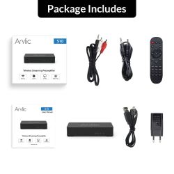 Arylic S10 | Multiroom Streamer Vorverstärker | Bluetooth | WLAN | Netzwerk | USB | AUX