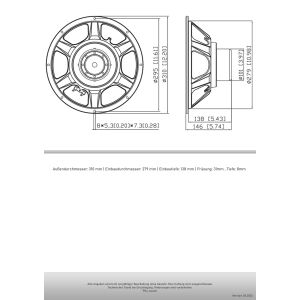 PESO-12 | PA-Tieftöner | 12 Zoll | 30cm | LAUTSPRECHERWERK