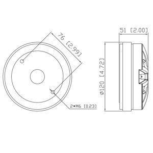 HT-1T | Hochtontreiber | Titan | 1 Zoll | 8 Ohm | LAUTSPRECHERWERK
