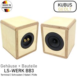 LS-WERK KUBUS -GEÖLT- Lautsprecher Bausatz Fertig Gehäuse Selbstbau SAT mit BB3