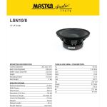 LSN10/8 | PA Tieftöner | 10 Zoll | 25cm | Master Audio
