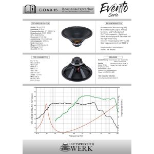 COAX-15 | Koaxiallautsprecher | 15 Zoll | 38cm | LAUTSPRECHERWERK